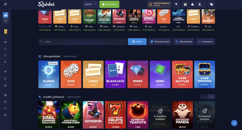 Rainbet Games